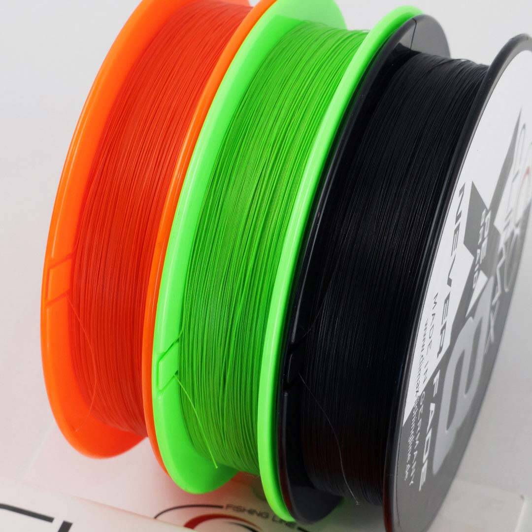 Climax Neverfade orange chartreuse schwarz black Spule Schnur