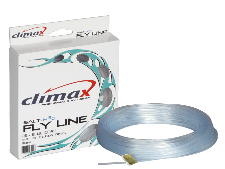 Climax Flyfishing PE+ Blue Core, Verpackung und Schnur