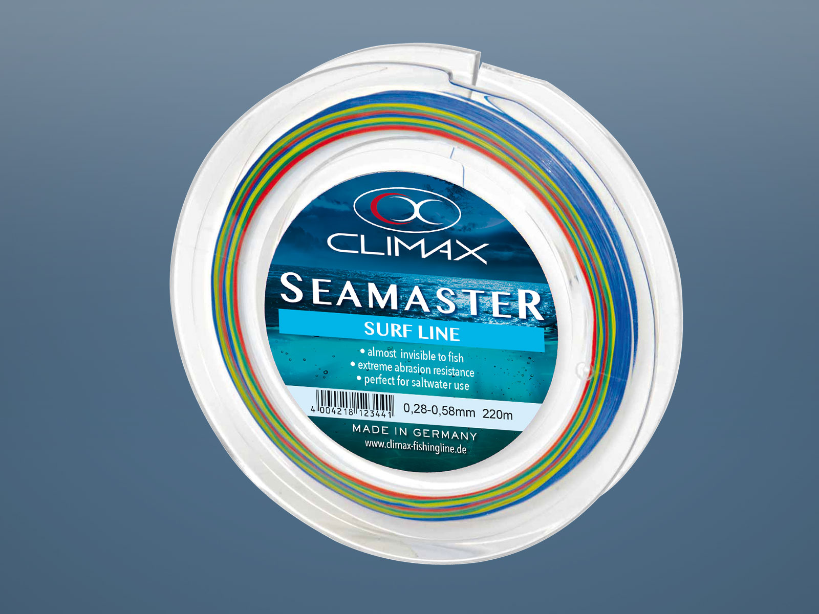 Climax Odaiba seamaster Surfline keulenschnur 220m multicolor 0,37mm 0,58mm